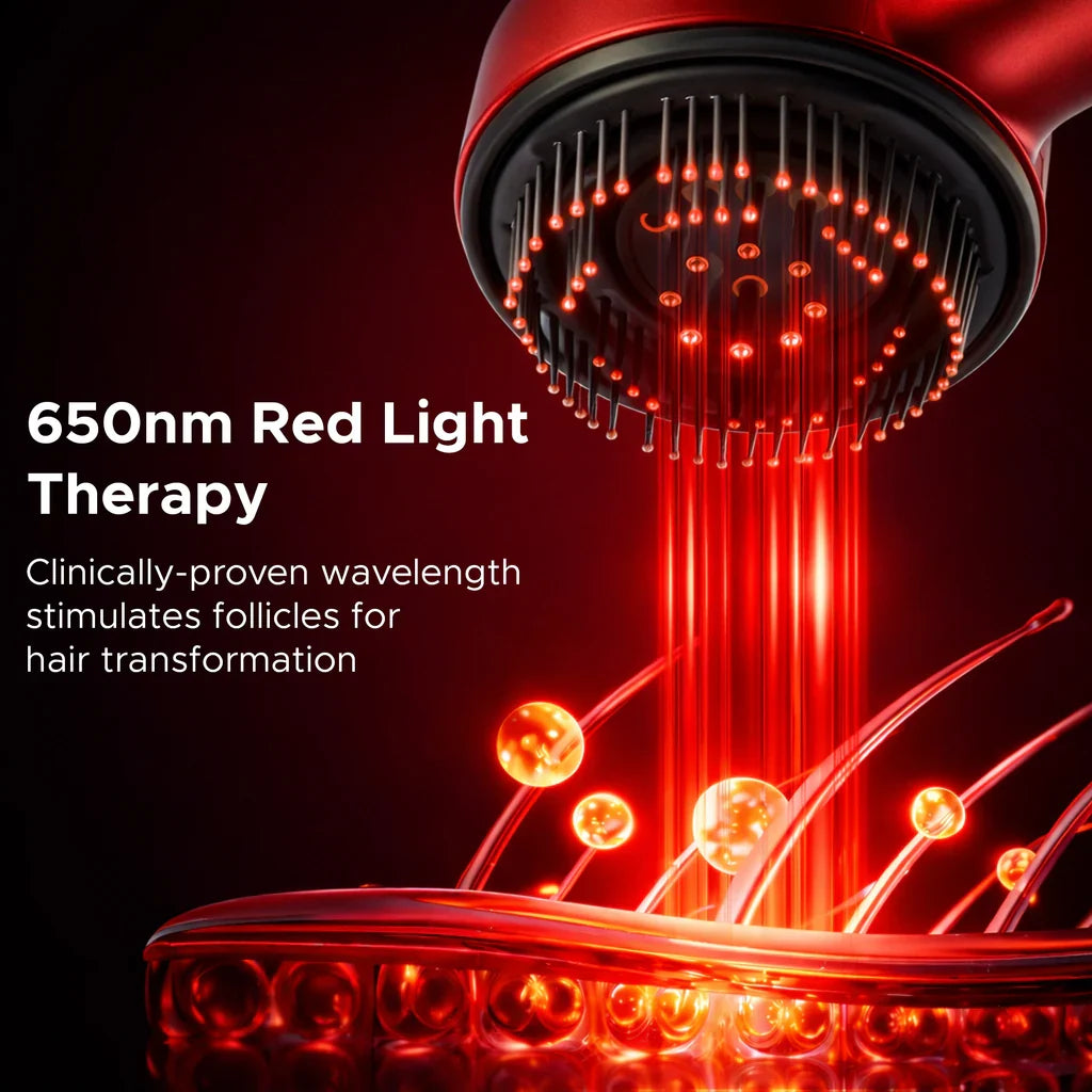 Premium Head Scalp Electric Massager Comb | Scalp Massaging Brush with 3 In 1 Hair Oil Applicator | IPX7 Waterproof,Portable Deep Massager For Hair & Head Relaxation at Home |